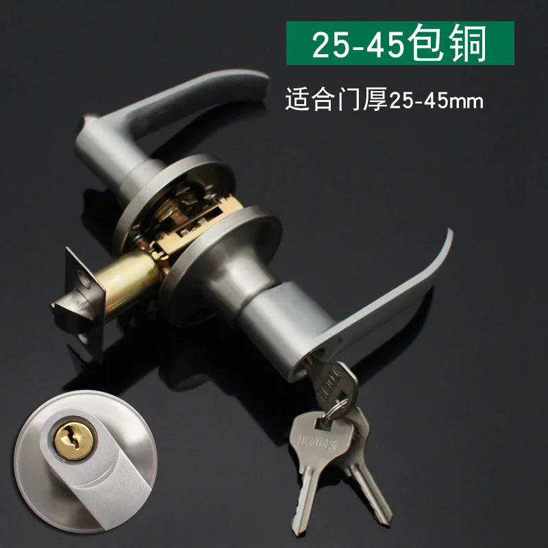 Afralia™ Indoor Kitchen Bathroom Door Handle Lock Kit ZP7101617