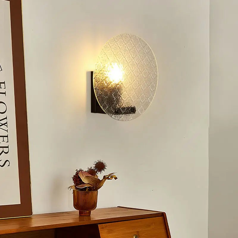 Afralia™ Retro Glass Wall Lamp: Elegant Indoor Lighting Fixture for Dining Room.