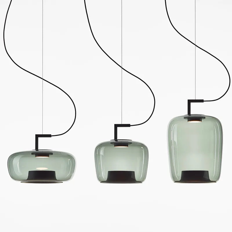 Afralia™ Brokis Glass Pendant Lamp - Nordic Creative Hanging Light for Home and Hospitality