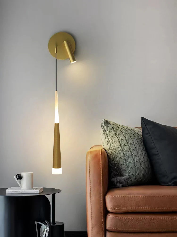 Afralia™ Nordic LED Wall Spotlight: Modern Light Luxury Bedroom Living Room Lamp