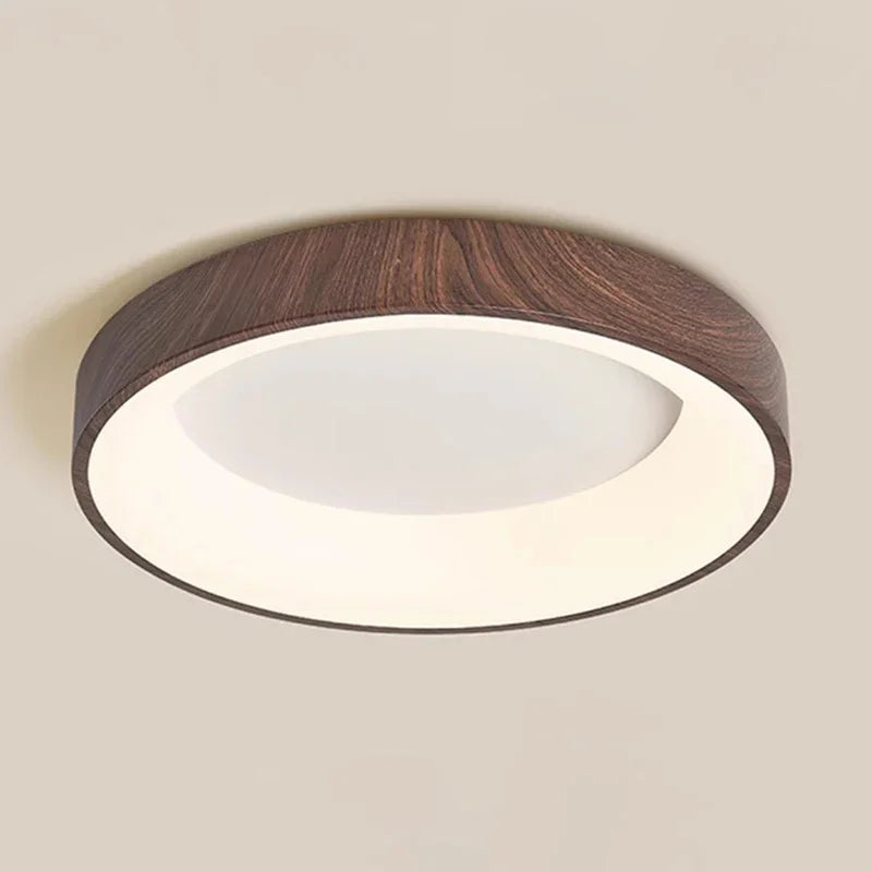 Afralia™ Nordic Wood Grain Ceiling Light - Ultra-thin LED Room Decoration Fixture