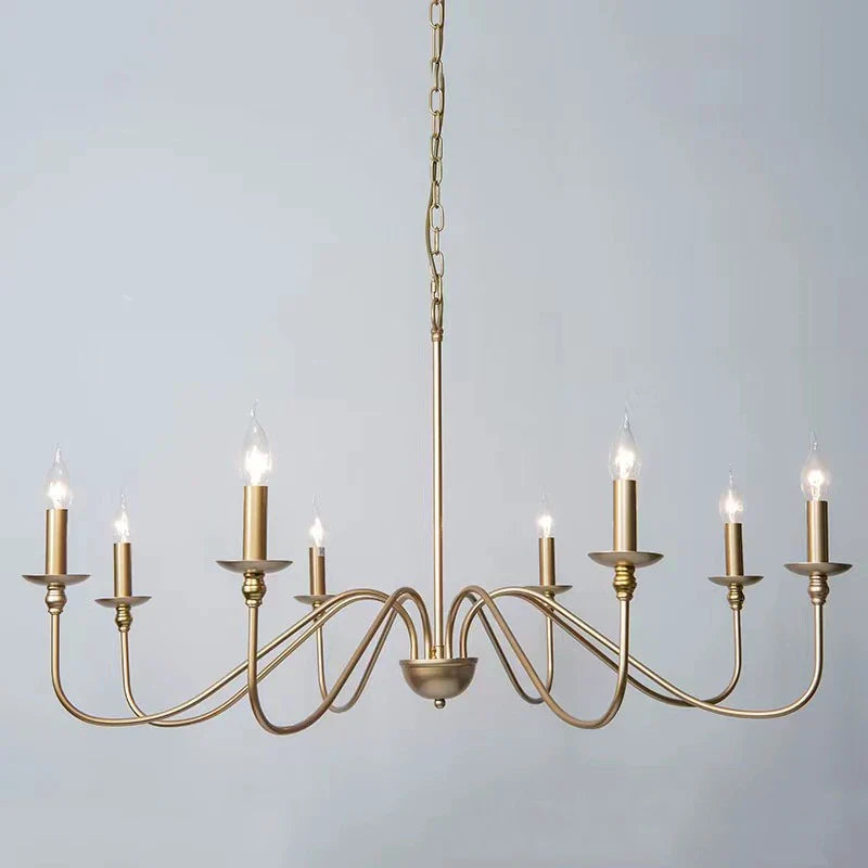 Afralia™ Modern Luxe Iron Chandelier for Living Room Kitchen Dining Bedroom Study