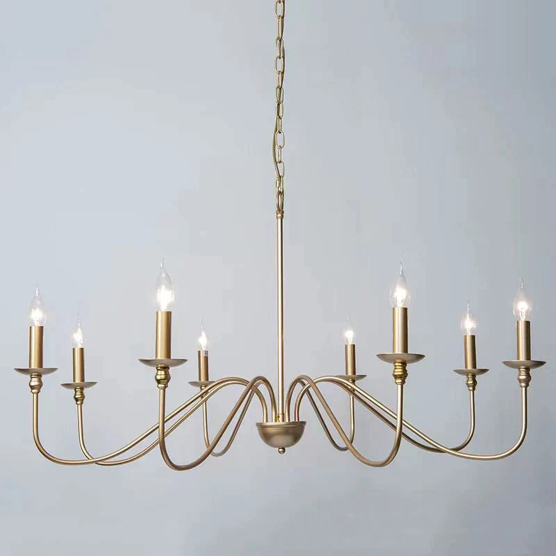 Afralia™ Modern Iron Chandelier for Living Room Kitchen Dining Bedroom Study in Luxurious Design