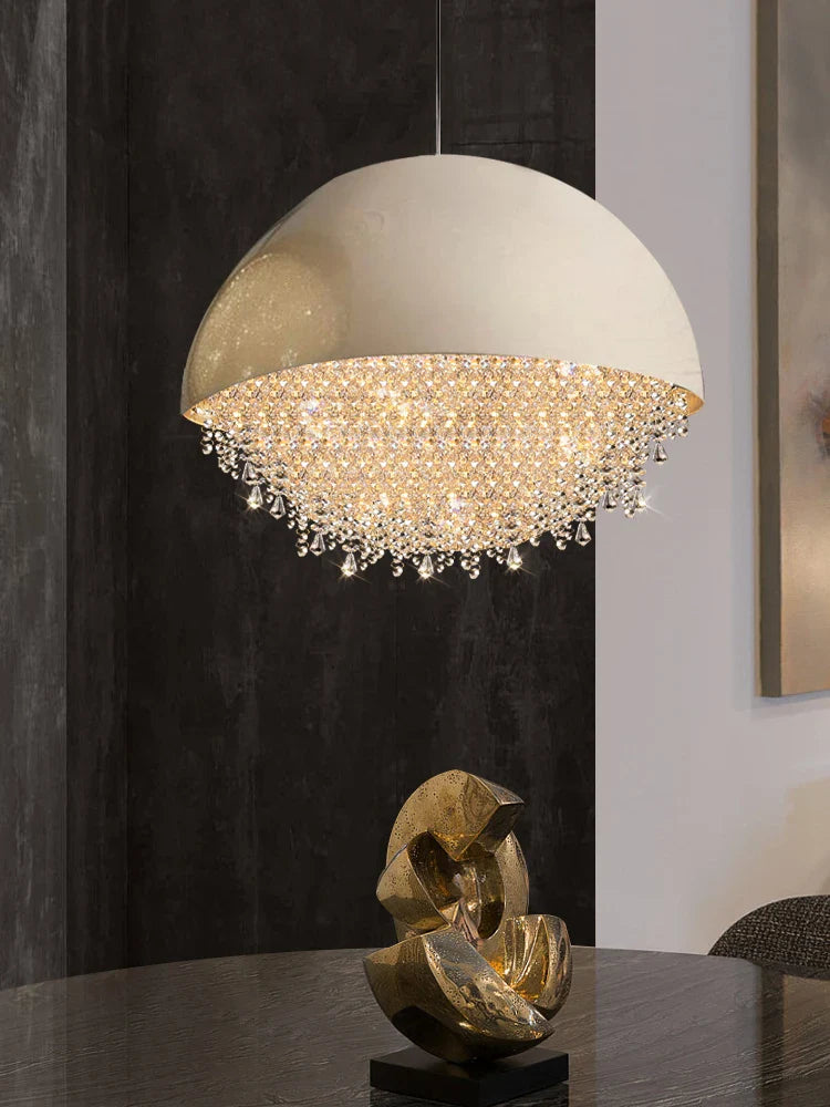 Afralia™ Crystal Chandelier: Nordic Luxury Lighting for Living Room, Bedroom, and Dining Area