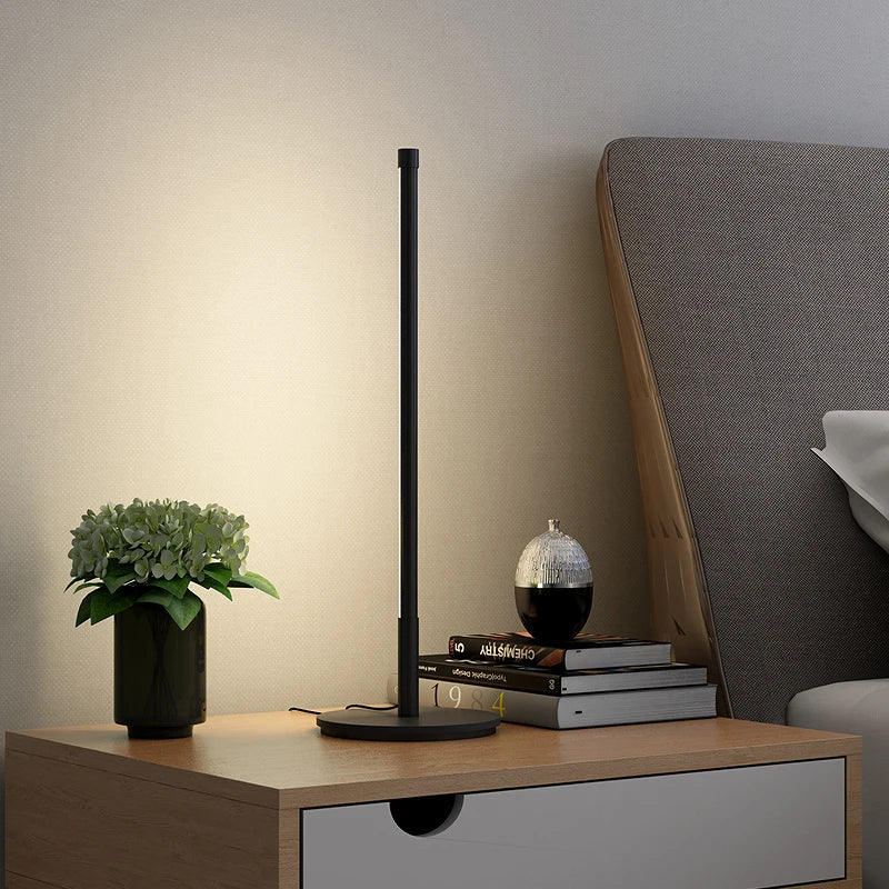 Afralia™ Modern LED Floor Lamp Dimmable Standing Light Minimalist Living Room Bedroom Light