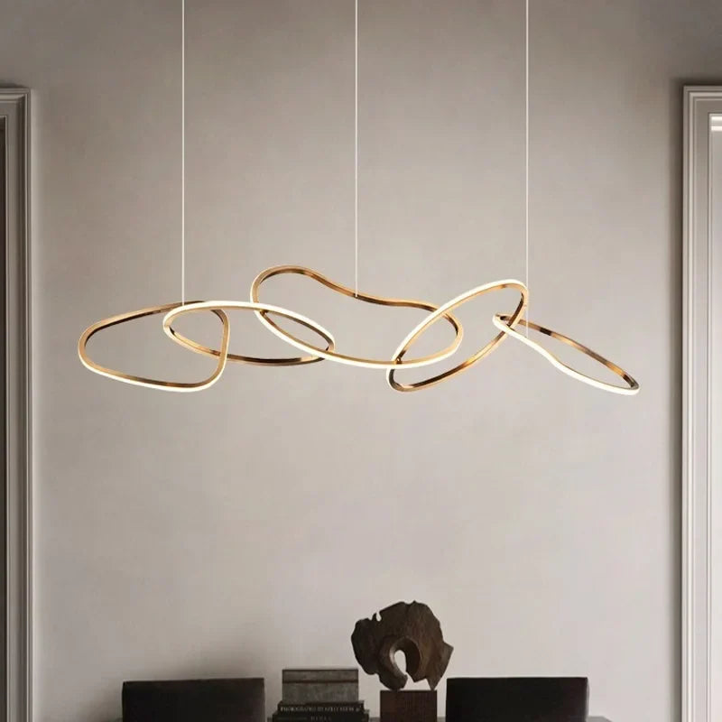 Afralia™ Nordic Pendant Lights for Home Dining Room Bar Dimmable Chandeliers Fixtures Luxe Decor