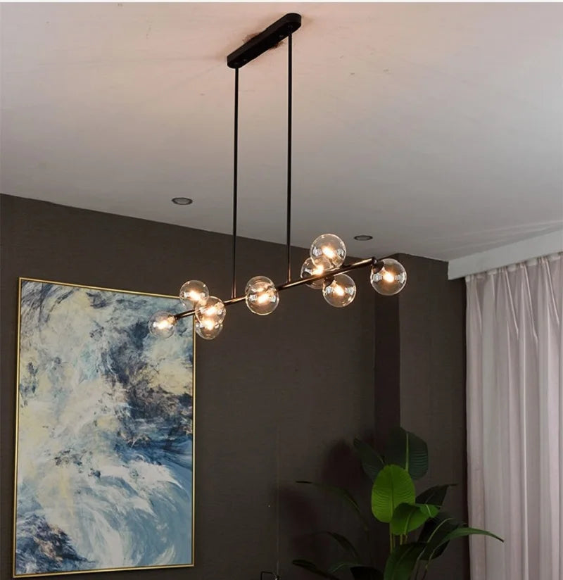 Afralia™ Bubble Ball LED Hanging Chandelier: Modern Nordic Magic Bean Design with G9 Lights