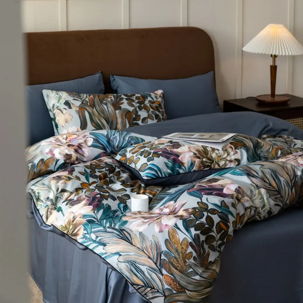 Afralia™ Luxury Egyptian Cotton Bedding Set for Queen King Full Double Bed