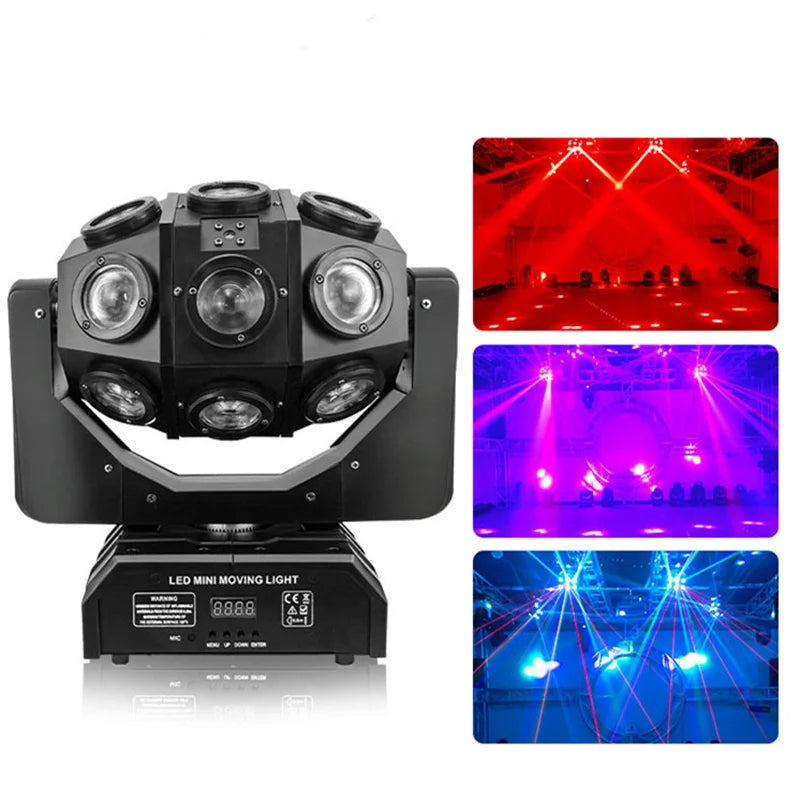 Afralia™ 18 Beam Red Green Laser Light with Moving Head Bar Nightclub Disco LED