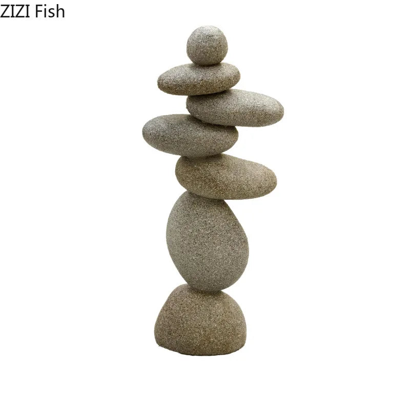 Afralia™ Stone Statue Desk Decoration Resin Sculpture Room Aesthetic Decor