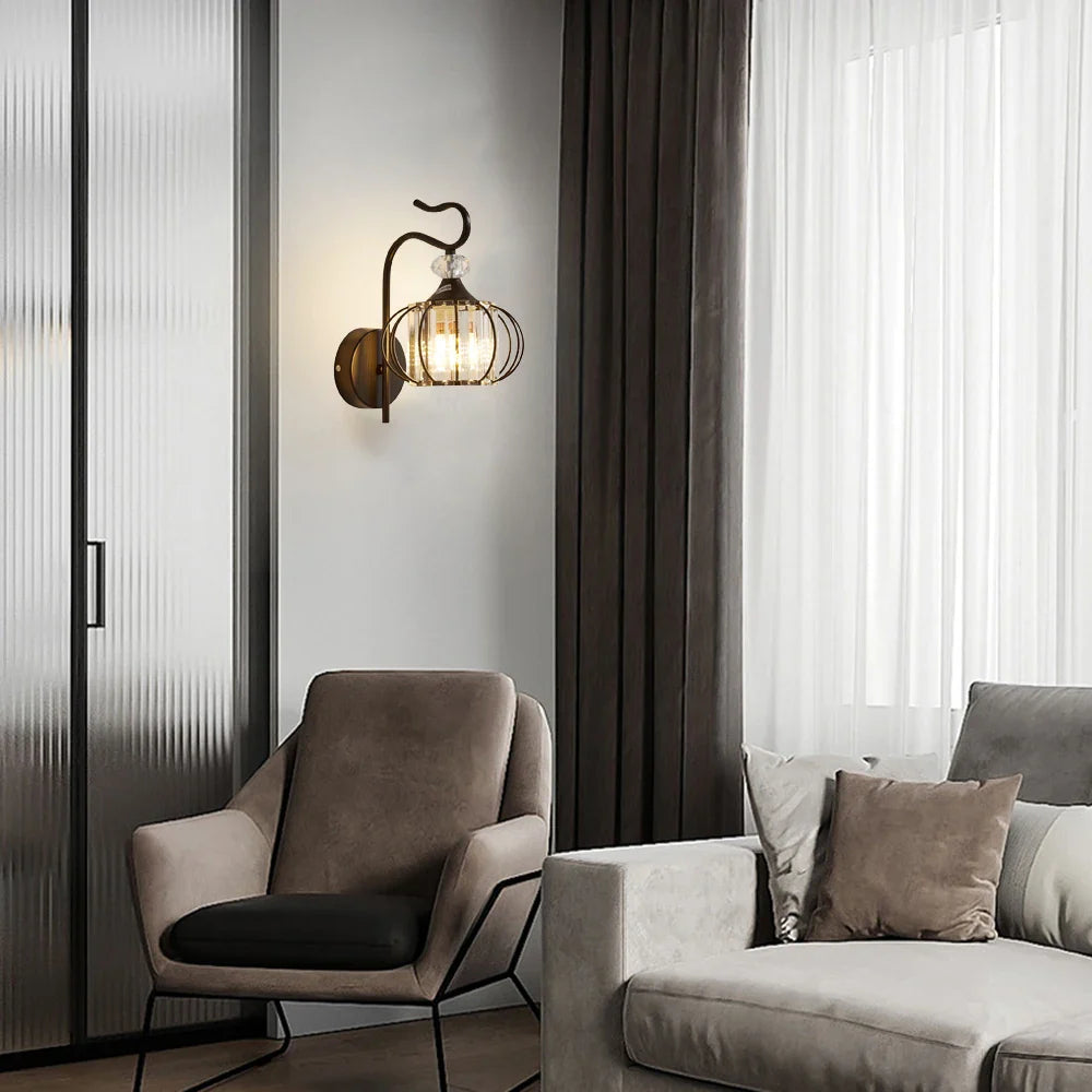 Afralia™ Modern Wall Lamp Living Room Bedroom Bedside Sconce TV Background Corridor Wall Light