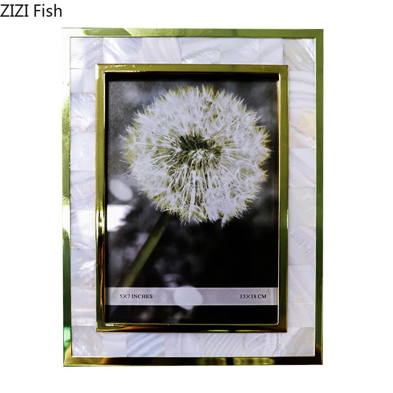 Afralia™ European Shell Decor Photo Frame Wedding Anniversary Gift