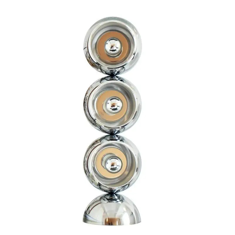 Afralia™ Stainless Steel Spherical Rotating Floor Lamp for Atmosphere and Retro Space