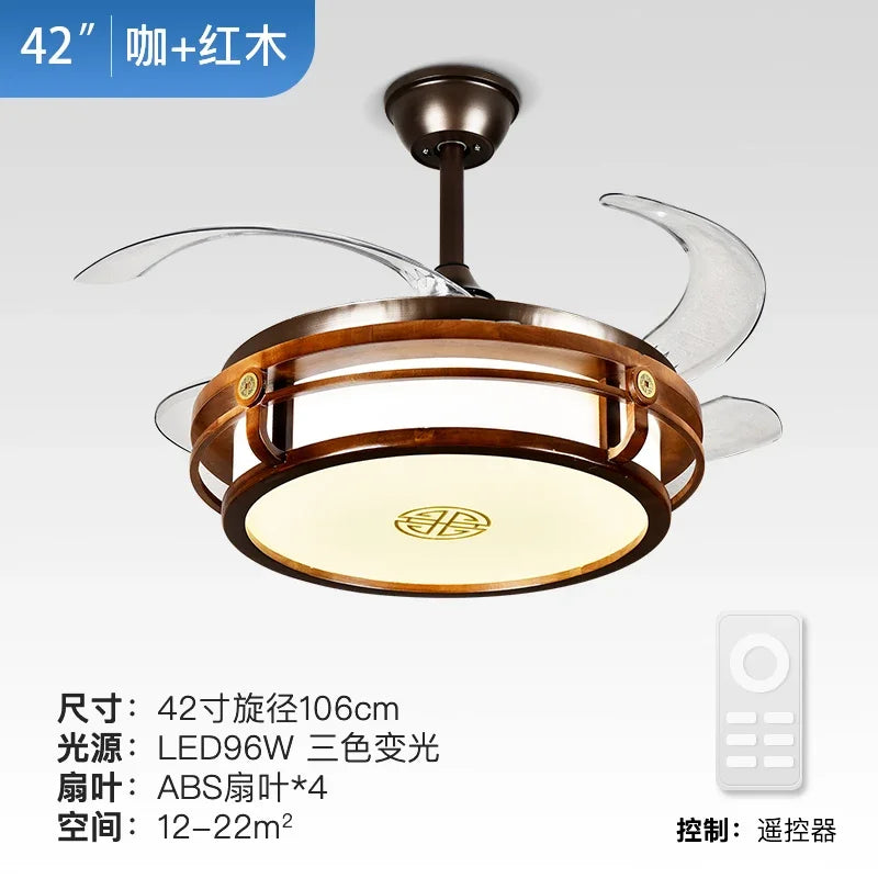 Afralia™ LED Fan Lights with Remote Control, Modern Eco-Friendly Design, Sustainable Metal Body