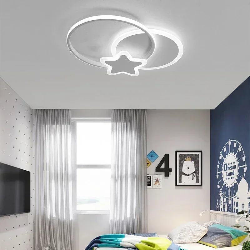 Afralia™ LED Children Room Ceiling Chandelier Indoor Lighting Fixture