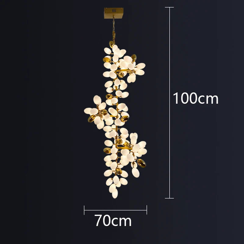 Afralia™ Modern LED Staircase Pendant Light Chandeliers for Living Room Home Decor