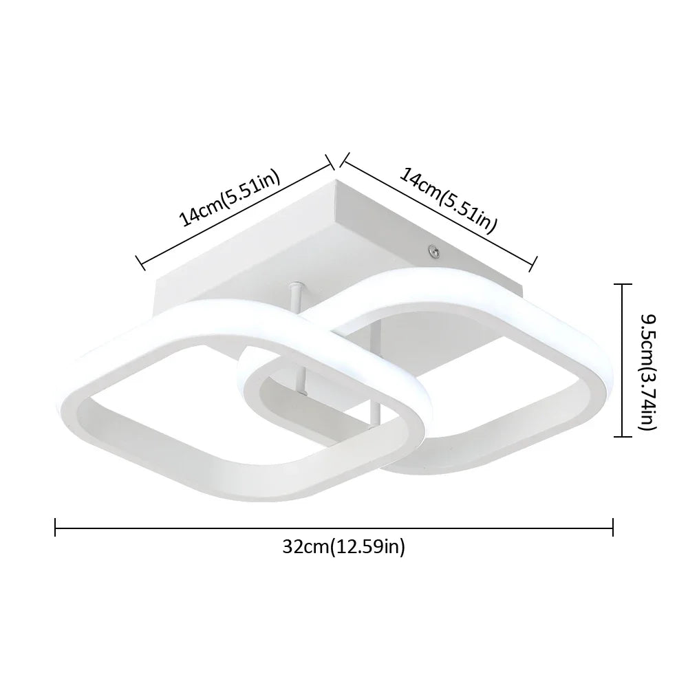 Afralia™ Acrylic LED Ceiling Lamp: Modern Home Decor Lighting for Bedroom, Corridor, Balcony