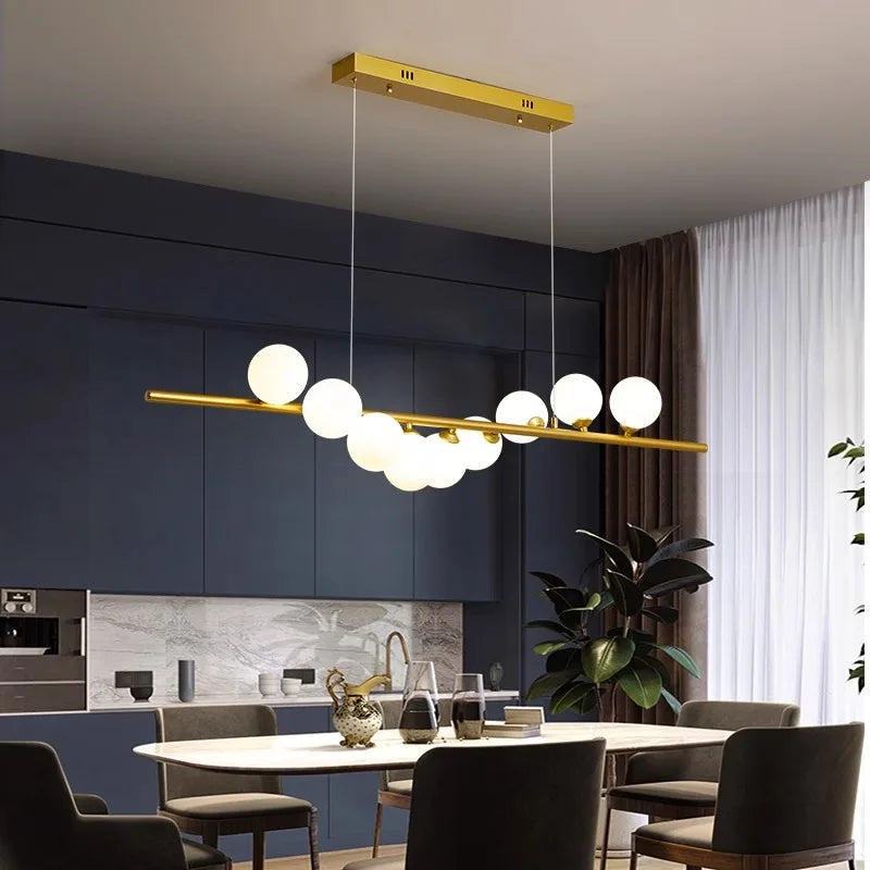 Afralia™ Modern LED Pendant Chandeliers for Living Room Dining Room Indoor Lighting