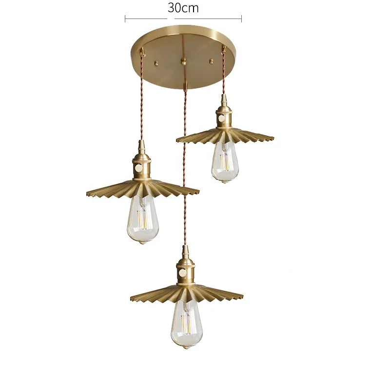Afralia™ Nordic Copper LED Pendant Lamp for Modern Spaces