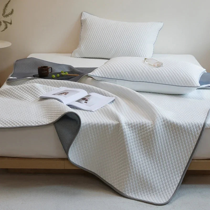 Afralia™ Ice Bean Cooling Mat & Pillowcase Set - Premium Bed Cooling Technology