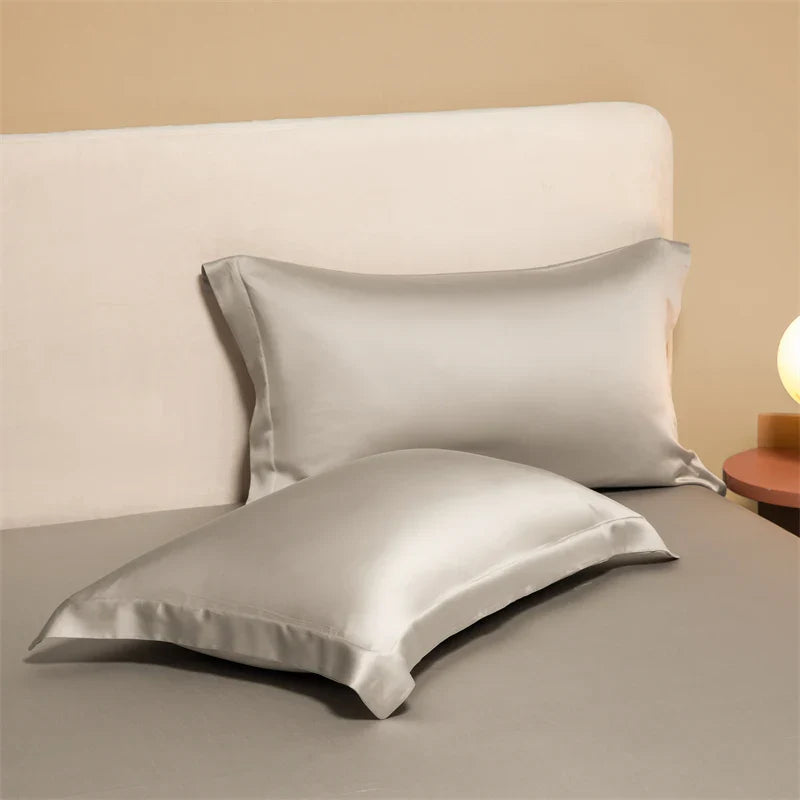 Afralia™ Egyptian Cotton Pillowcase Set - Solid Color Pillow Shams Covers