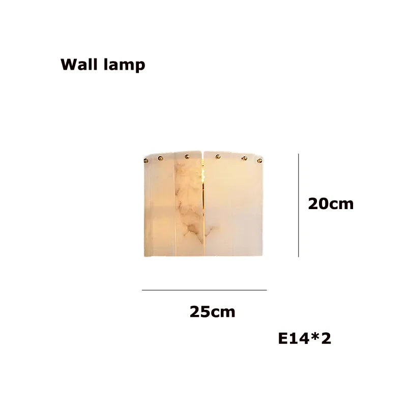 Afralia™ Marble Round LED Ceiling Chandelier Dimmable E14 Bulbs for Living Room