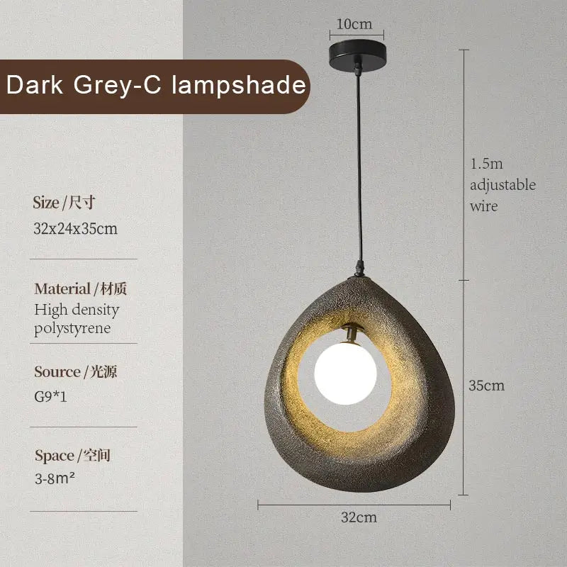 Afralia™ Nordic Retro LED Pendant Lights - Modern Design Ceiling Chandelier for Home Decor