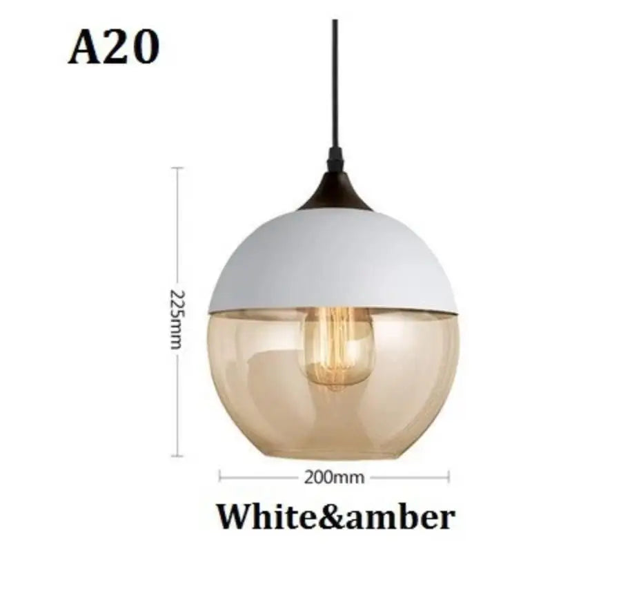 Afralia™ Black Glass Pendant Light Fixture for Modern Indoor Decor & Dining Room