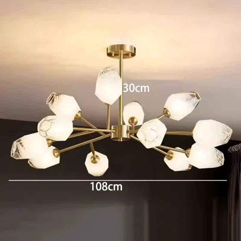 Afralia™ Modern Ceiling Chandelier for Dining Room Living Room Indoor Lighting