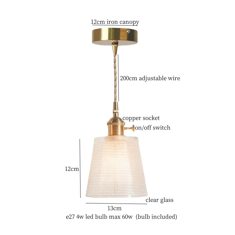 Afralia™ Nordic Brown Glass LED Pendant Light for Stylish Decor