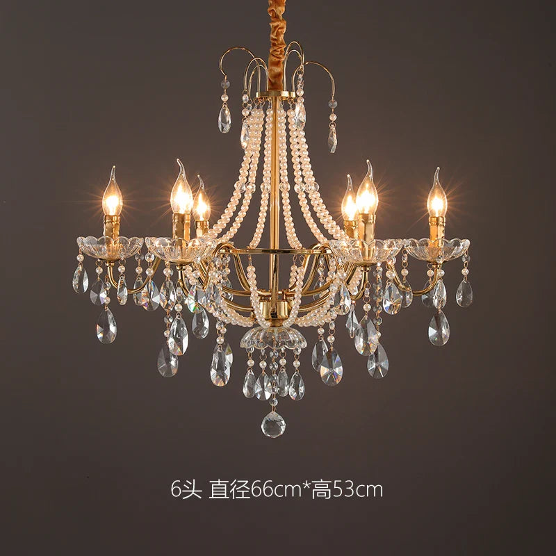 Afralia™ French Pearl Chandelier, Elegant Retro Design for Luxurious Living Spaces