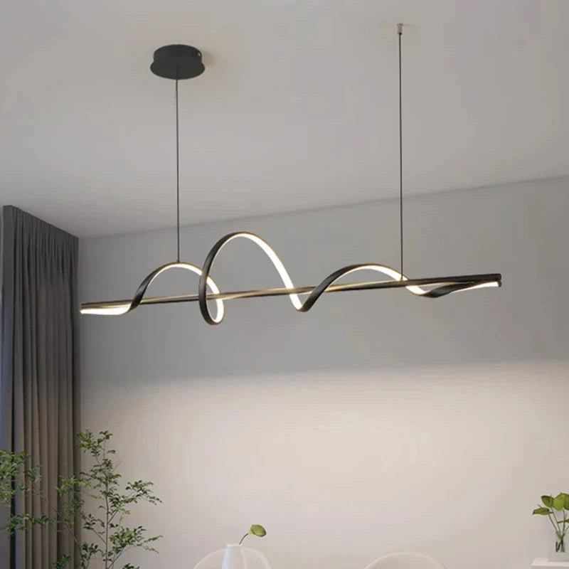 Afralia™ Modern Indoor Ceiling Chandelier LED Pendant Light for Dining Room