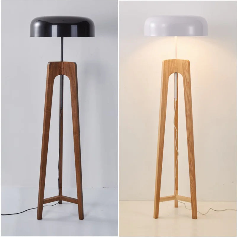 Afralia™ Wood Floor Lamp E27 Bulb Home Art Deco Hotel Bedroom Shop Lighting