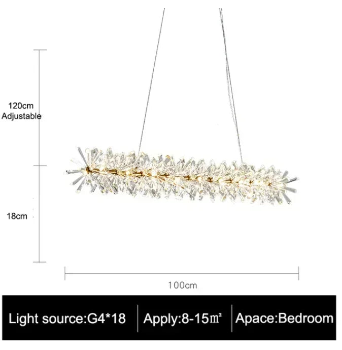 Afralia™ Luxury Crystal Chandelier: Modern LED Round Ceiling Lamp