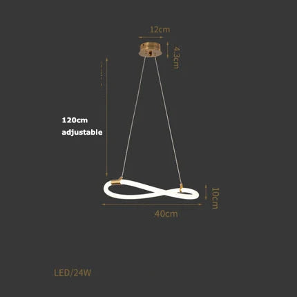 Afralia™ Modern Designer Chandelier for Living Room, Dining Table, Bar - Lines Lighting