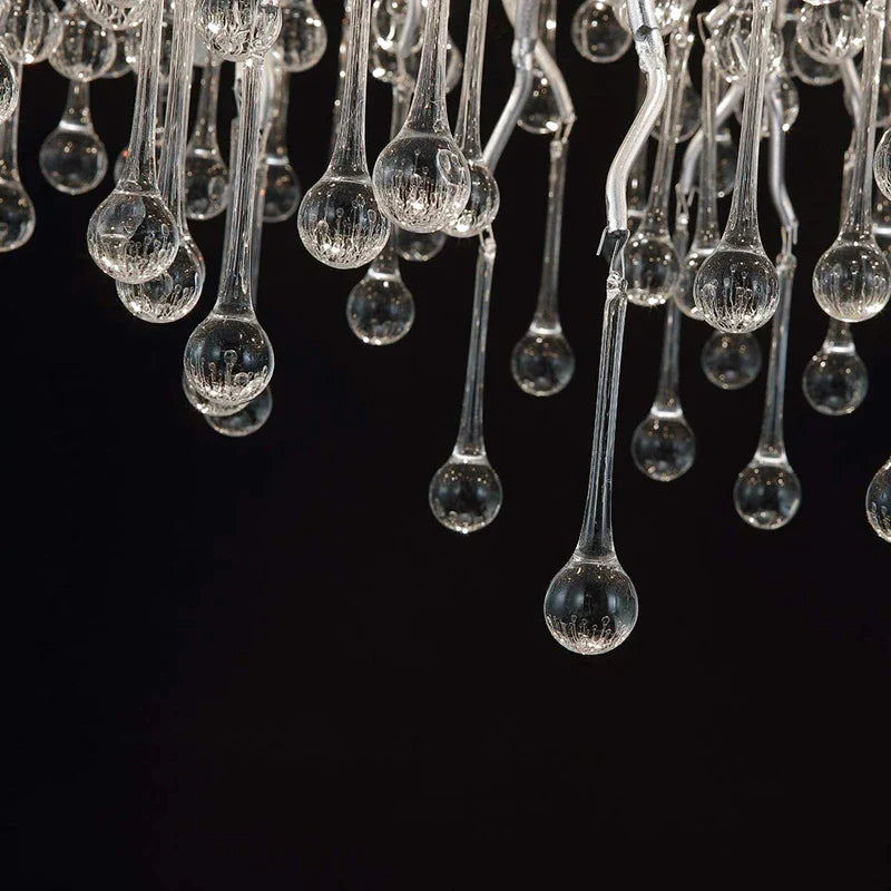 Afralia™ Crystal Water Drop Branch Chandelier LED Lighting Fixture for Hall Living Room