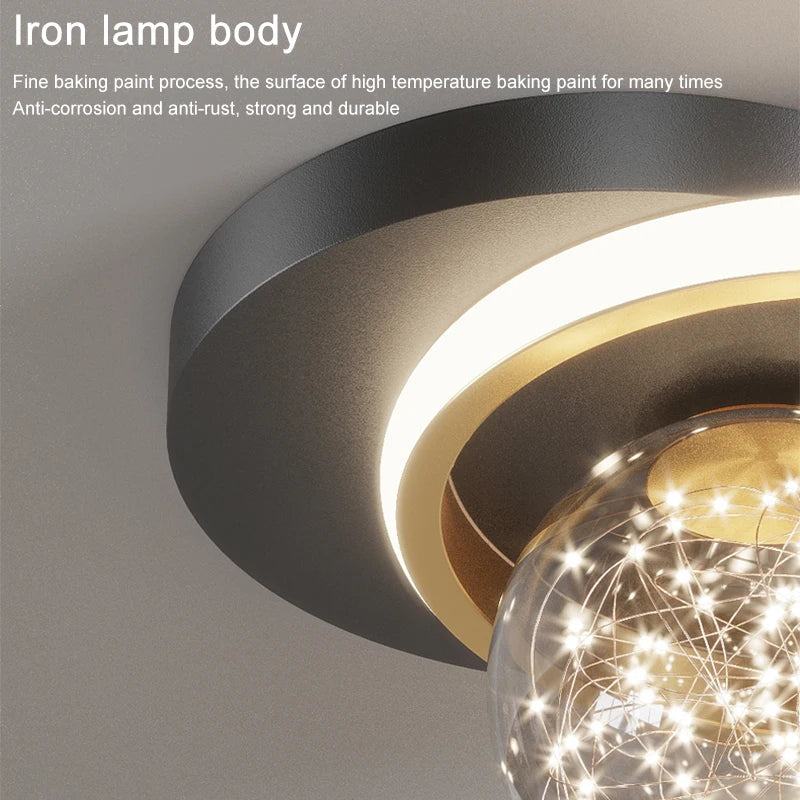 Afralia™ Nordic Ceiling Lamp for Home Indoor Lighting in Living Room Dining Bedroom