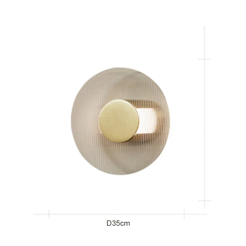 Afralia™ Elegant Glass Wall Lamp for Bedroom, Living Room - Retro Designer Luxury Lighting