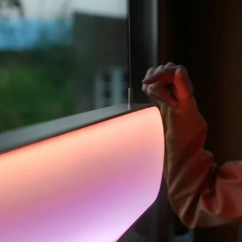 Afralia™ LED Sunset Chandelier: Remote Control Color Atmosphere Lighting Fixtures