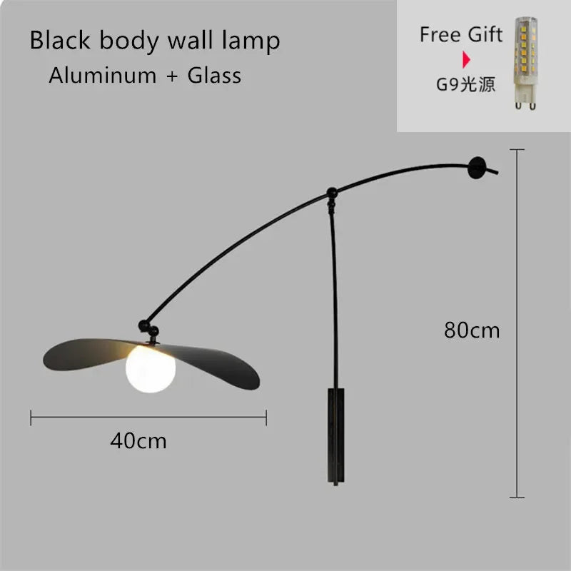 Afralia™ Long Arm Wall Sconces Light for Living Room Bedroom Study - Scandinavia Design