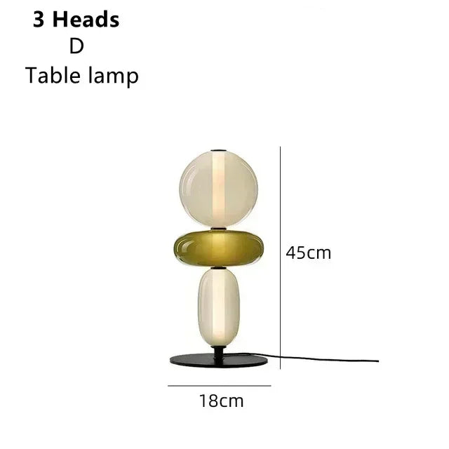 Afralia™ Glass Floor Lamp LED Table Light - Italian Design High Quality