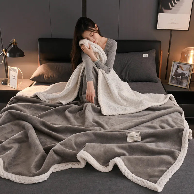 Afralia™ Cozy Autumn Blanket for Sofa Bed, Soft Warmth Single Double Blanket