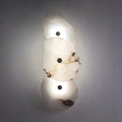 Afralia™ Ivory White Marble Copper LED Ceiling Light Luxury Modern Fixture