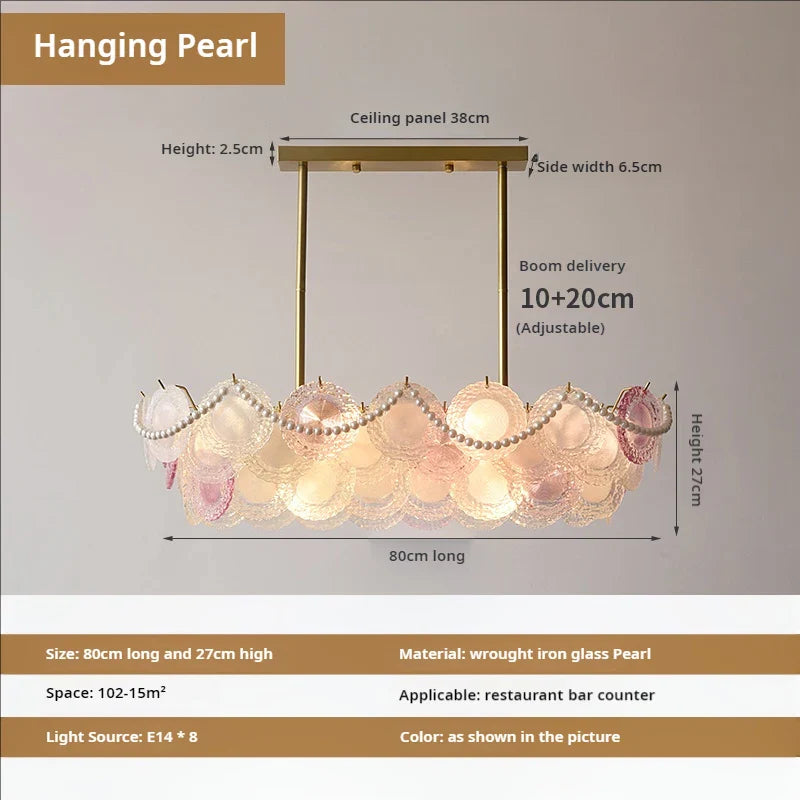 Afralia™ Modern Crystal Pearl Chandelier for Living Room, Bedroom, Dining Room