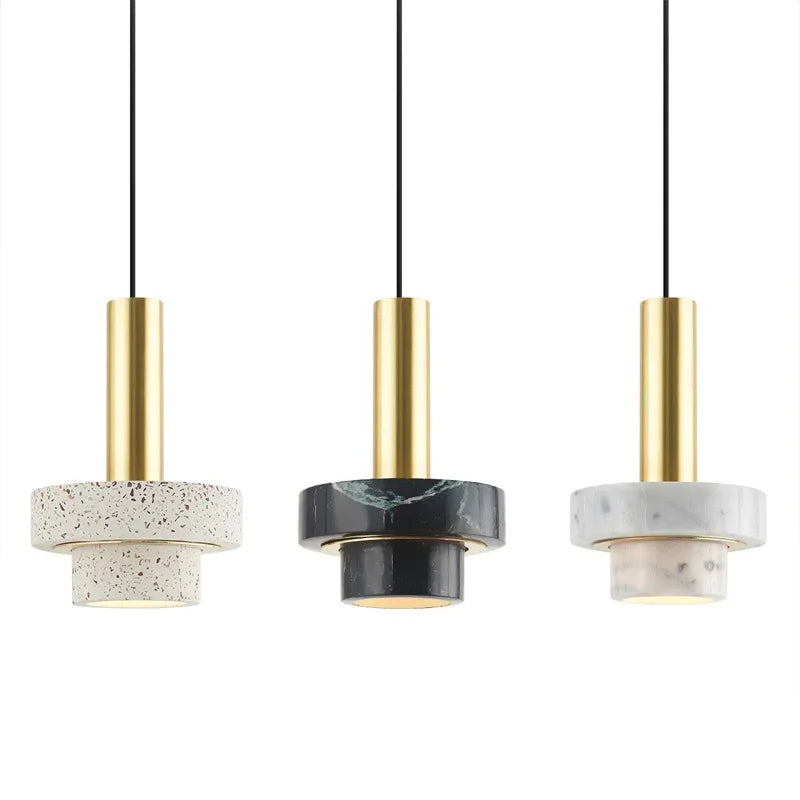 Afralia™ Marble LED Pendant Light: Nordic Modern Luxury Hanging Lamp for Home Decor