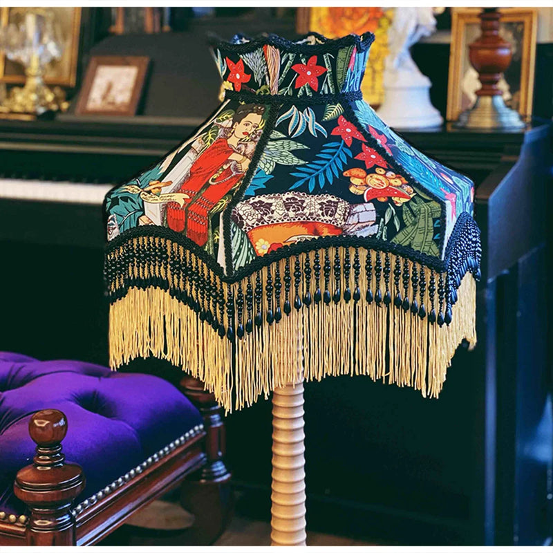 Afralia™ Handcrafted Luxury Fringed Lampshade in Maximalist Style for Home Decor