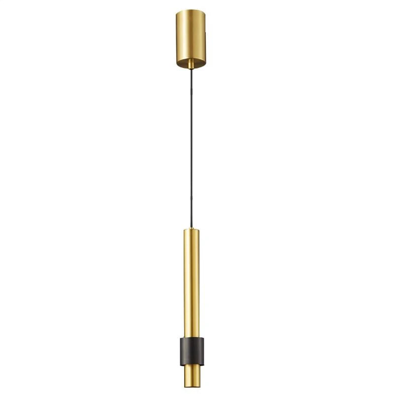 Afralia™ Copper LED Pendant: Luxury Brass Hanglamp for Bedside, Bar & Dining Room