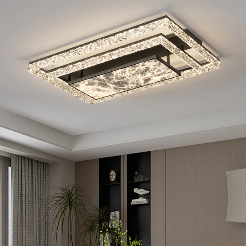 Afralia™ Luxury Modern Rectangular Ceiling Light - Italian Style