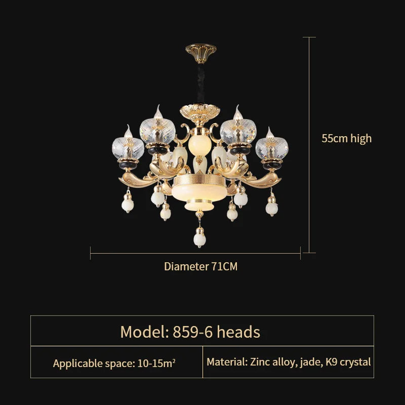 Afralia™ Luxe Crystal Chandelier for Bedroom, Living Room, and Dining Room