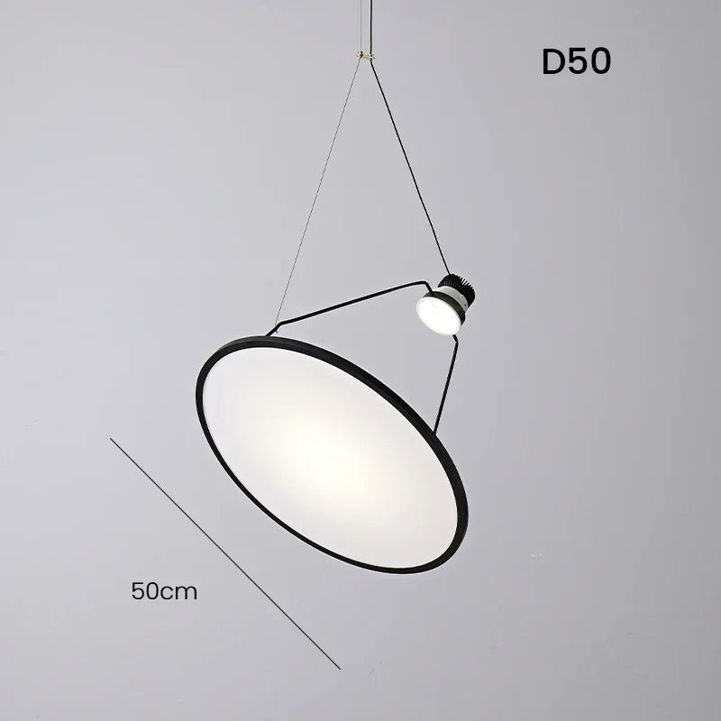Afralia™ Nordic Minimalist LED Pendant Chandelier for Living, Dining, and Study Room